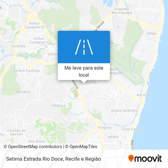Setima Estrada Rio Doce mapa