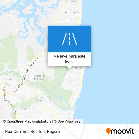 Rua Cumarú mapa