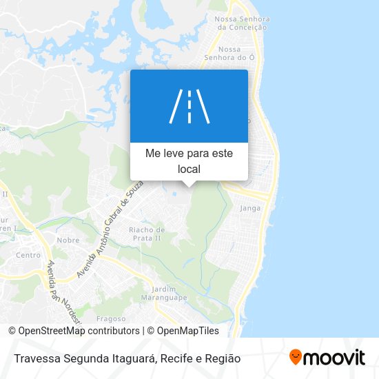 Travessa Segunda Itaguará mapa