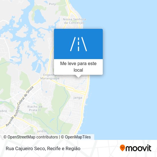 Rua Cajueiro Seco mapa