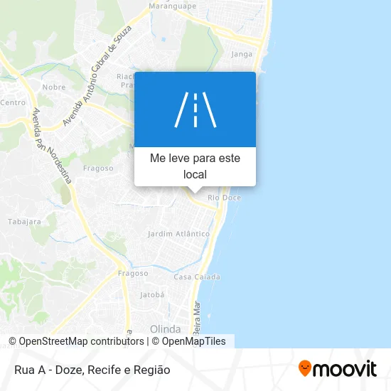 Rua A - Doze mapa