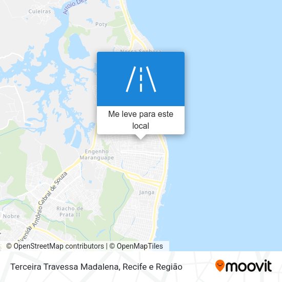 Terceira Travessa Madalena mapa