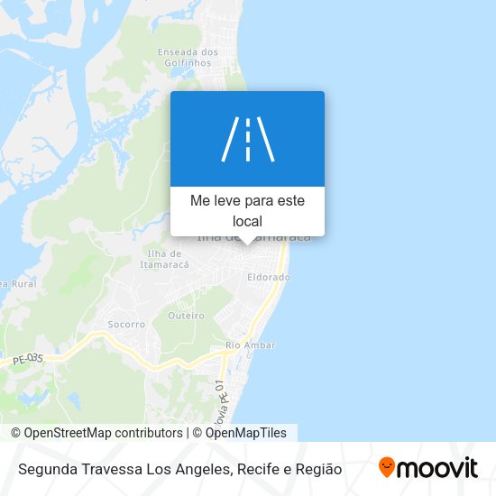 Segunda Travessa Los Angeles mapa