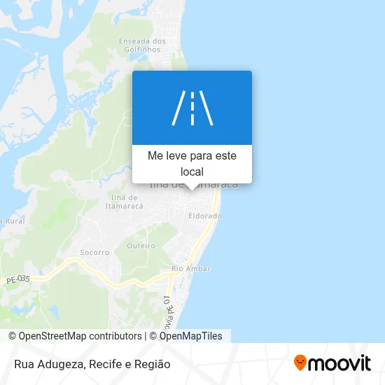Rua Adugeza mapa