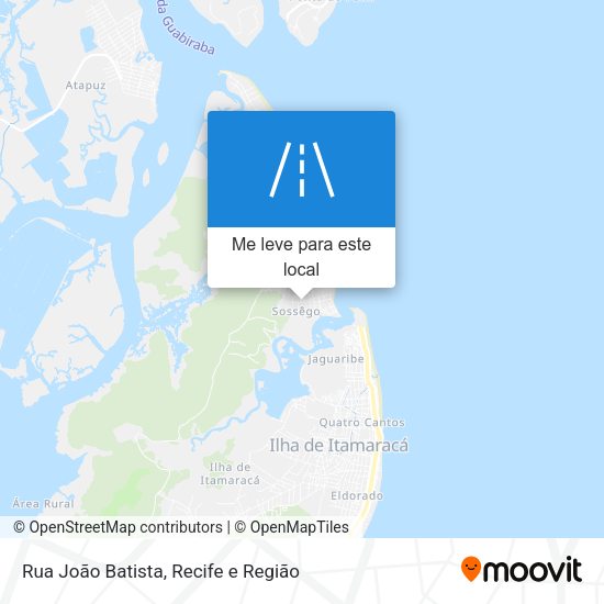 Rua João Batista mapa