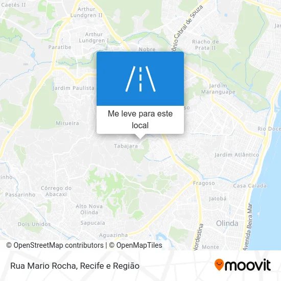 Rua Mario Rocha mapa
