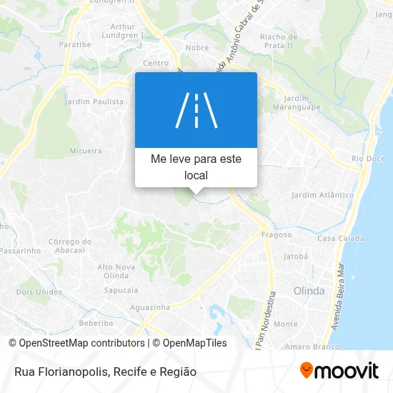 Rua Florianopolis mapa