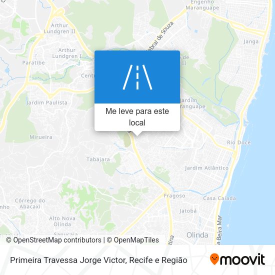 Primeira Travessa Jorge Victor mapa