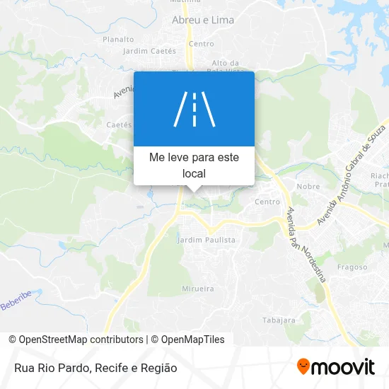 Rua Rio Pardo mapa