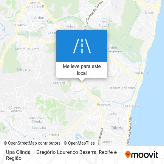Upa Olinda – Gregório Lourenço Bezerra mapa