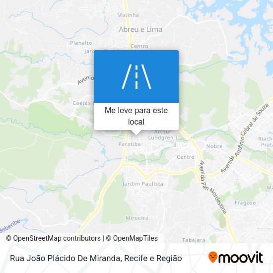 Rua João Plácido De Miranda mapa