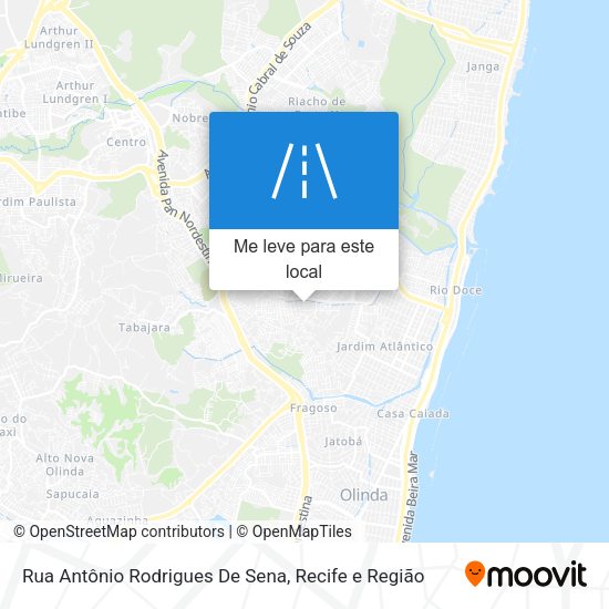 Rua Antônio Rodrigues De Sena mapa