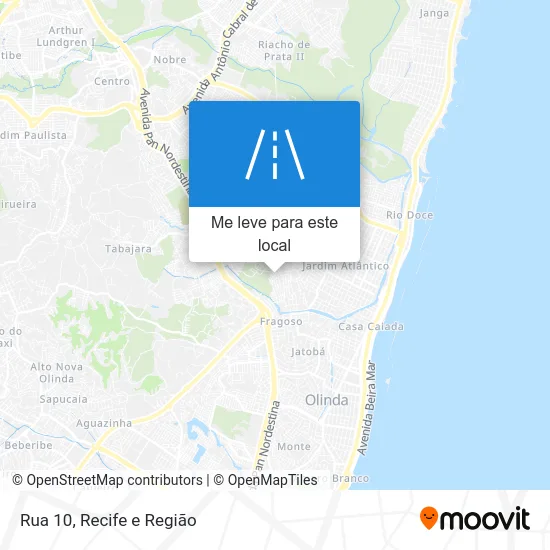 Rua 10 mapa