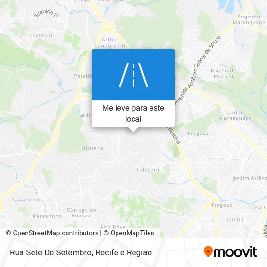 Rua Sete De Setembro mapa