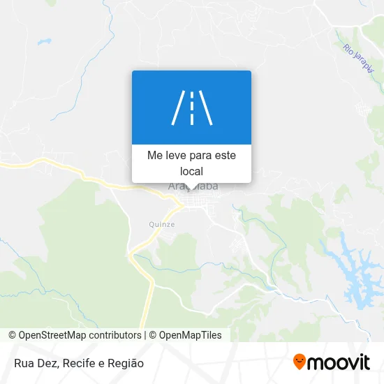Rua Dez mapa