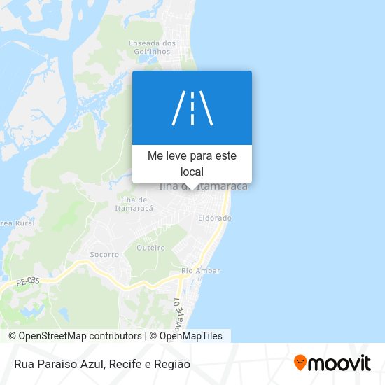 Rua Paraiso Azul mapa