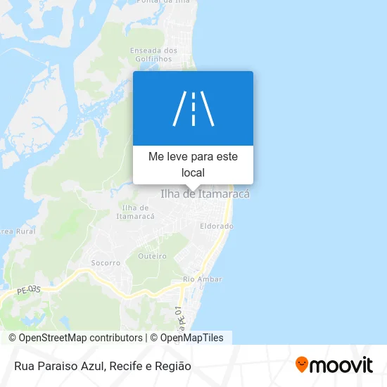 Rua Paraiso Azul mapa