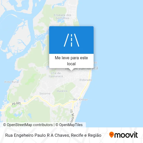Rua Engeheiro Paulo R A Chaves mapa