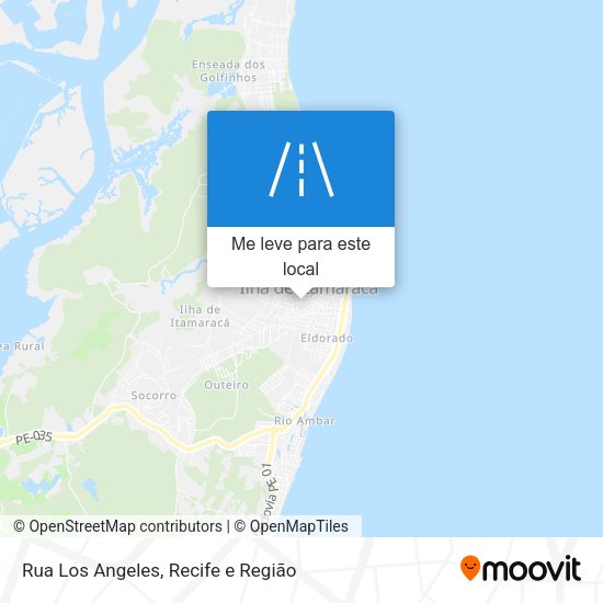 Rua Los Angeles mapa