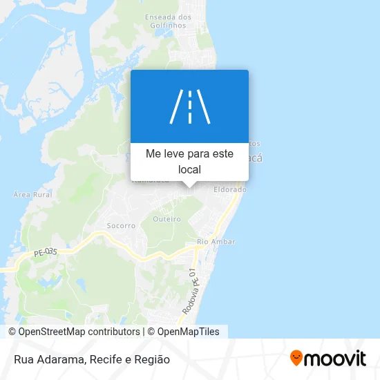Rua Adarama mapa