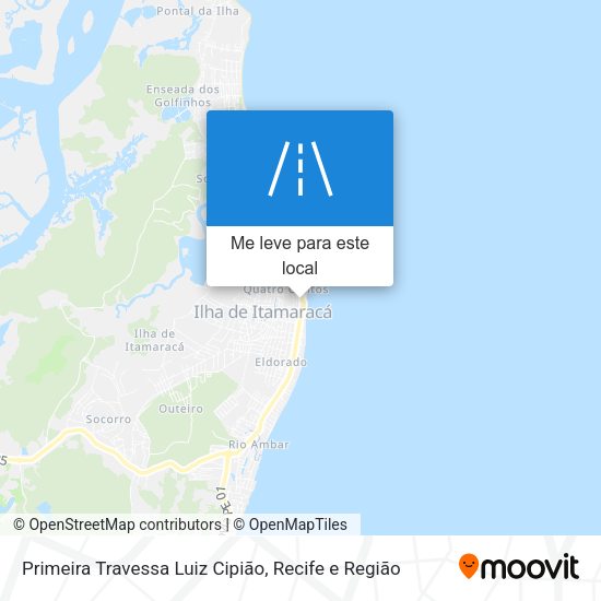 Primeira Travessa Luiz Cipião mapa