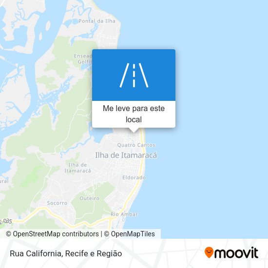 Rua California mapa