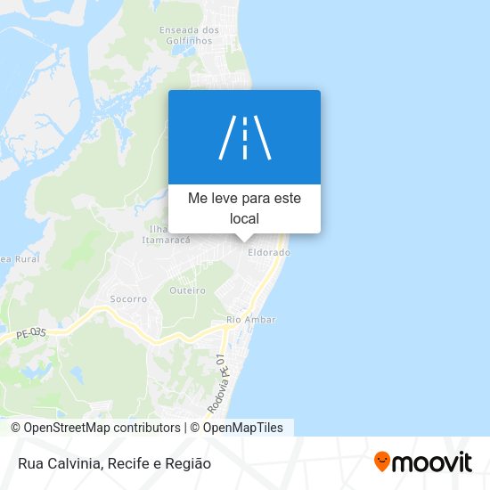 Rua Calvinia mapa