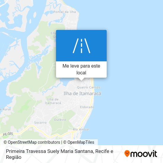 Primeira Travessa Suely Maria Santana mapa