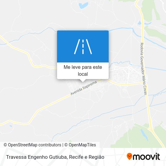 Travessa Engenho Gutiuba mapa