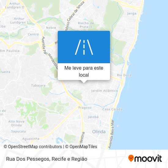 Rua Dos Pessegos mapa