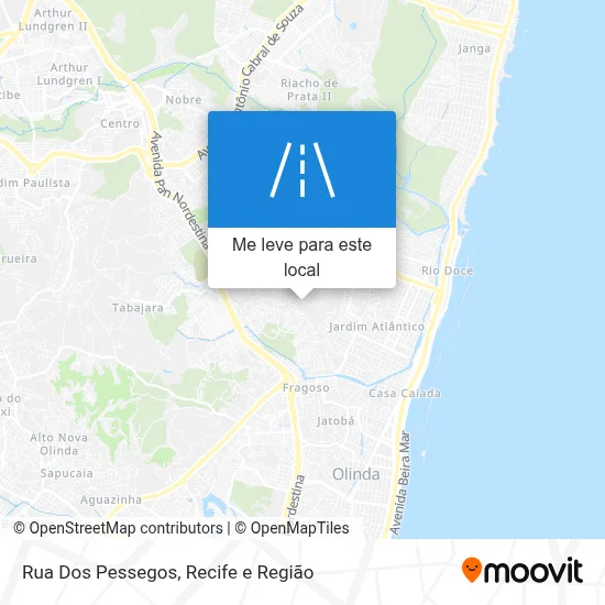 Rua Dos Pessegos mapa
