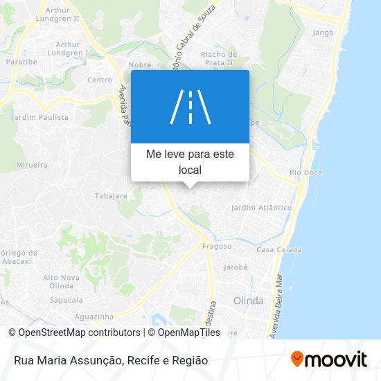 Rua Maria Assunção mapa