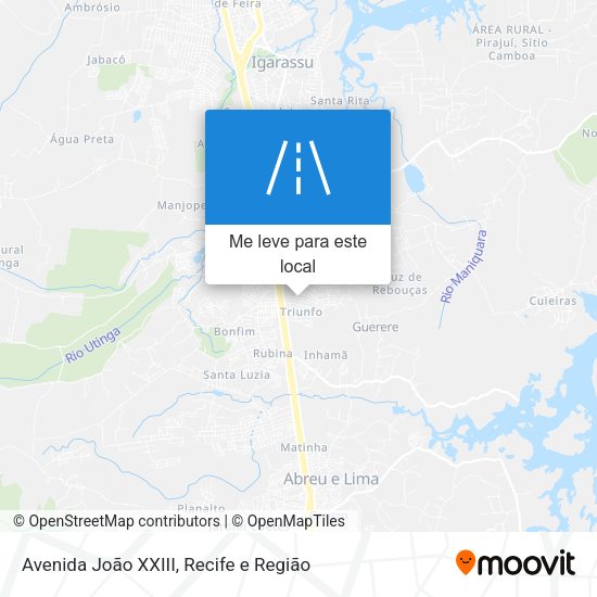 Avenida João XXIII mapa