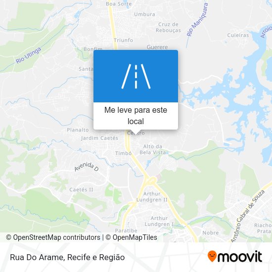 Rua Do Arame mapa