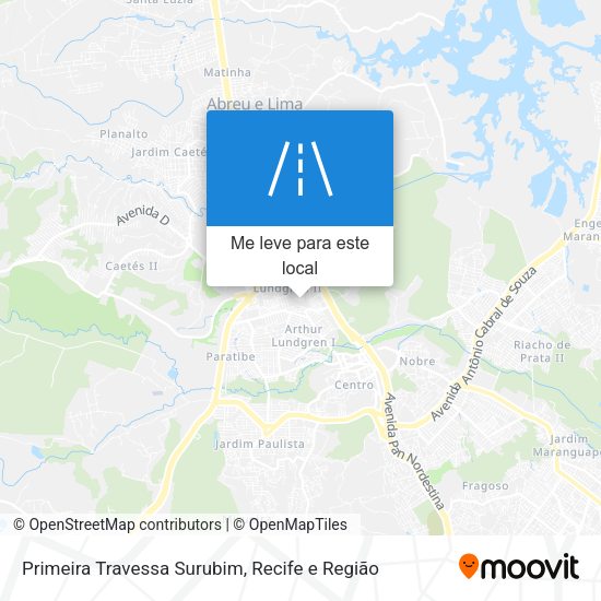 Primeira Travessa Surubim mapa