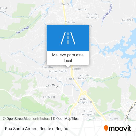 Rua Santo Amaro mapa