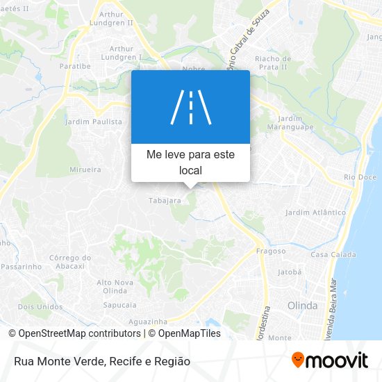 Rua Monte Verde mapa