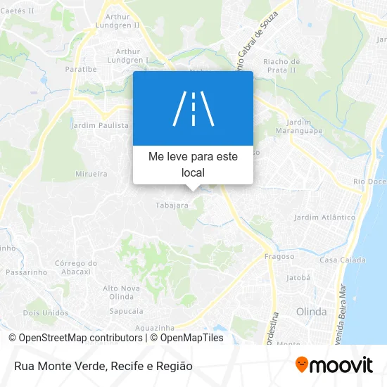 Rua Monte Verde mapa