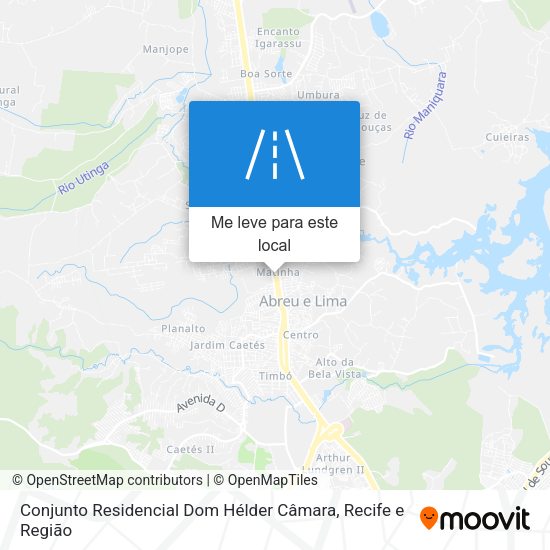 Conjunto Residencial Dom Hélder Câmara mapa