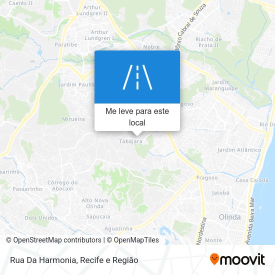 Rua Da Harmonia mapa