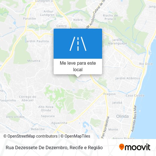 Rua Dezessete De Dezembro mapa