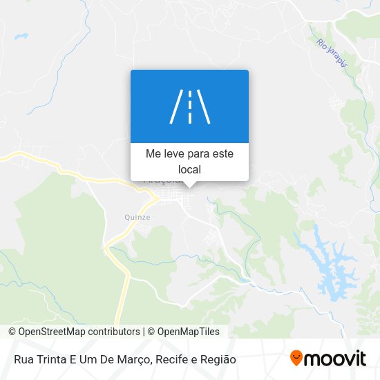 Rua Trinta E Um De Março mapa
