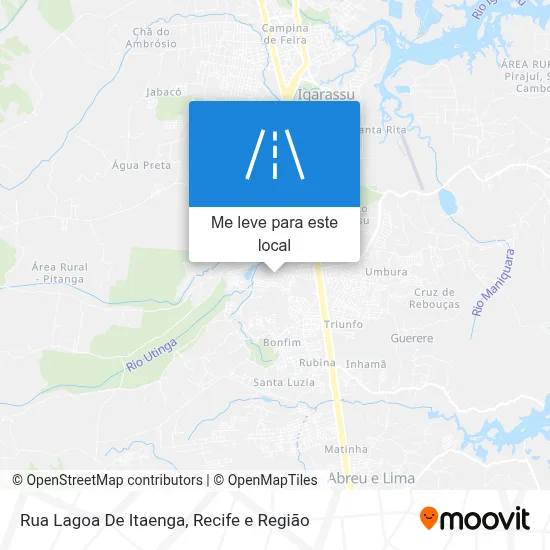 Rua Lagoa De Itaenga mapa