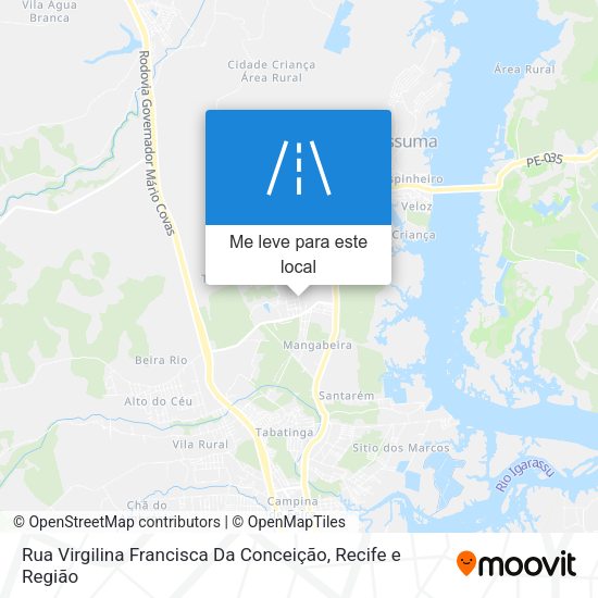 Rua Virgilina Francisca Da Conceição mapa