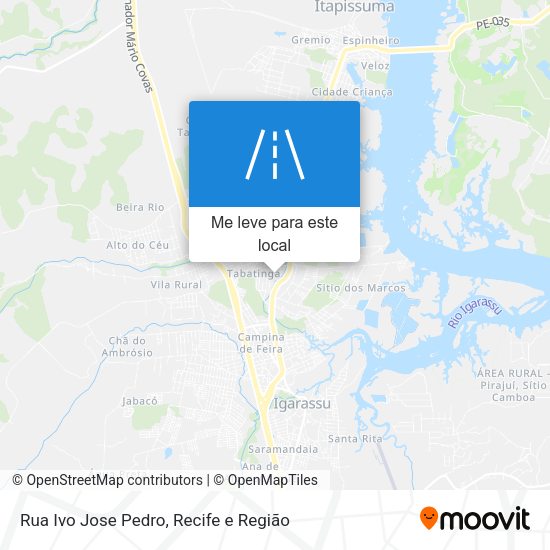 Rua Ivo Jose Pedro mapa