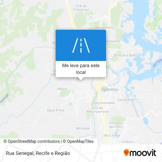 Rua Senegal mapa