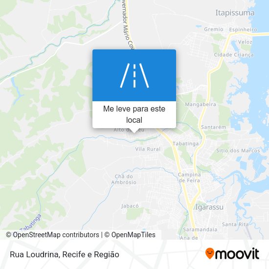 Rua Loudrina mapa