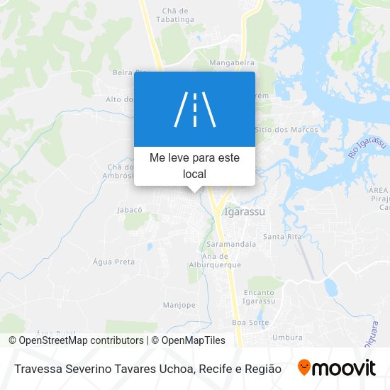 Travessa Severino Tavares Uchoa mapa