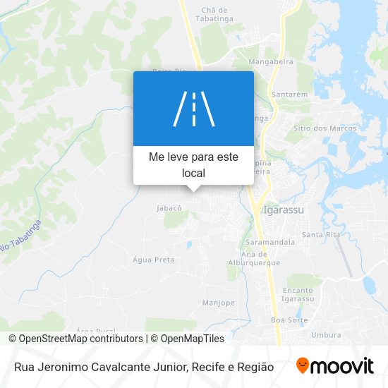 Rua Jeronimo Cavalcante Junior mapa