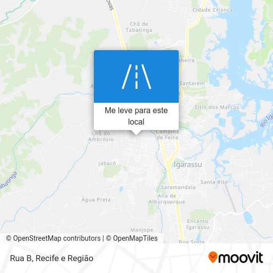 Rua B mapa